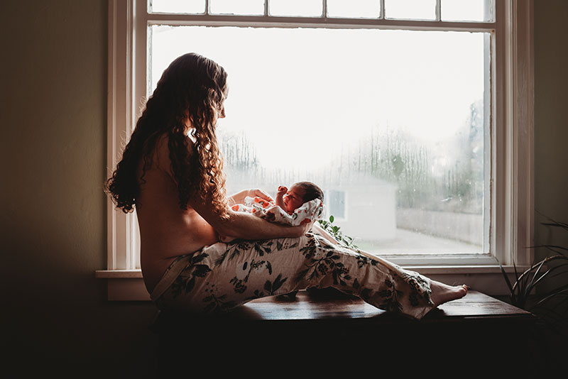 Raw postpartum session in Portland, Oregon by Natalie Broders: Birth Photographer