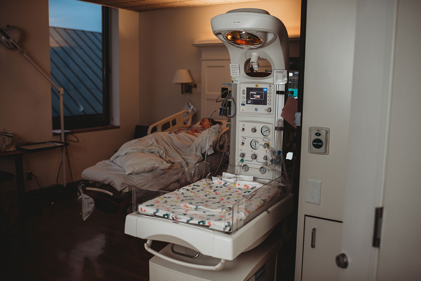 newborn baby warmer in the hospital in Portland