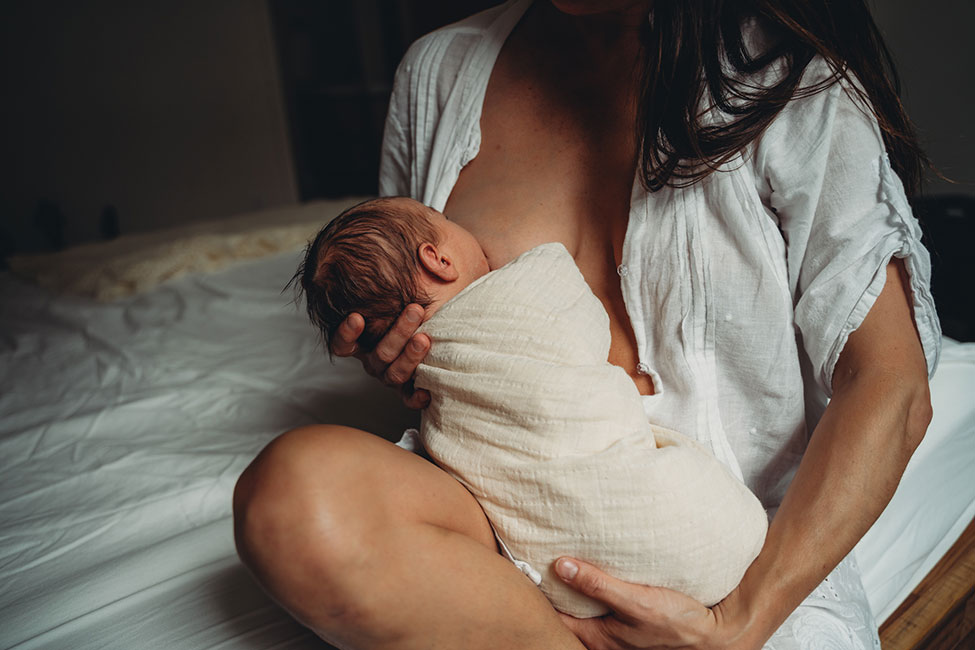 breastfeeding mother immediately postpartum
