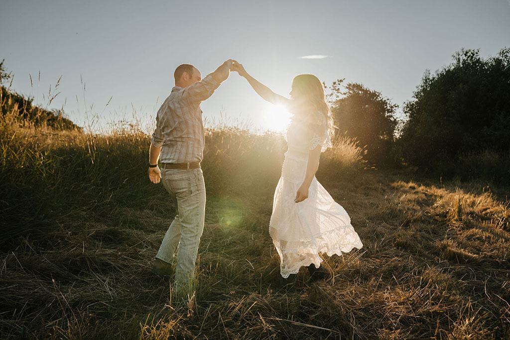 Engagement Photography by Natalie Broders at Bernet Farms in Scappoose, OR - July