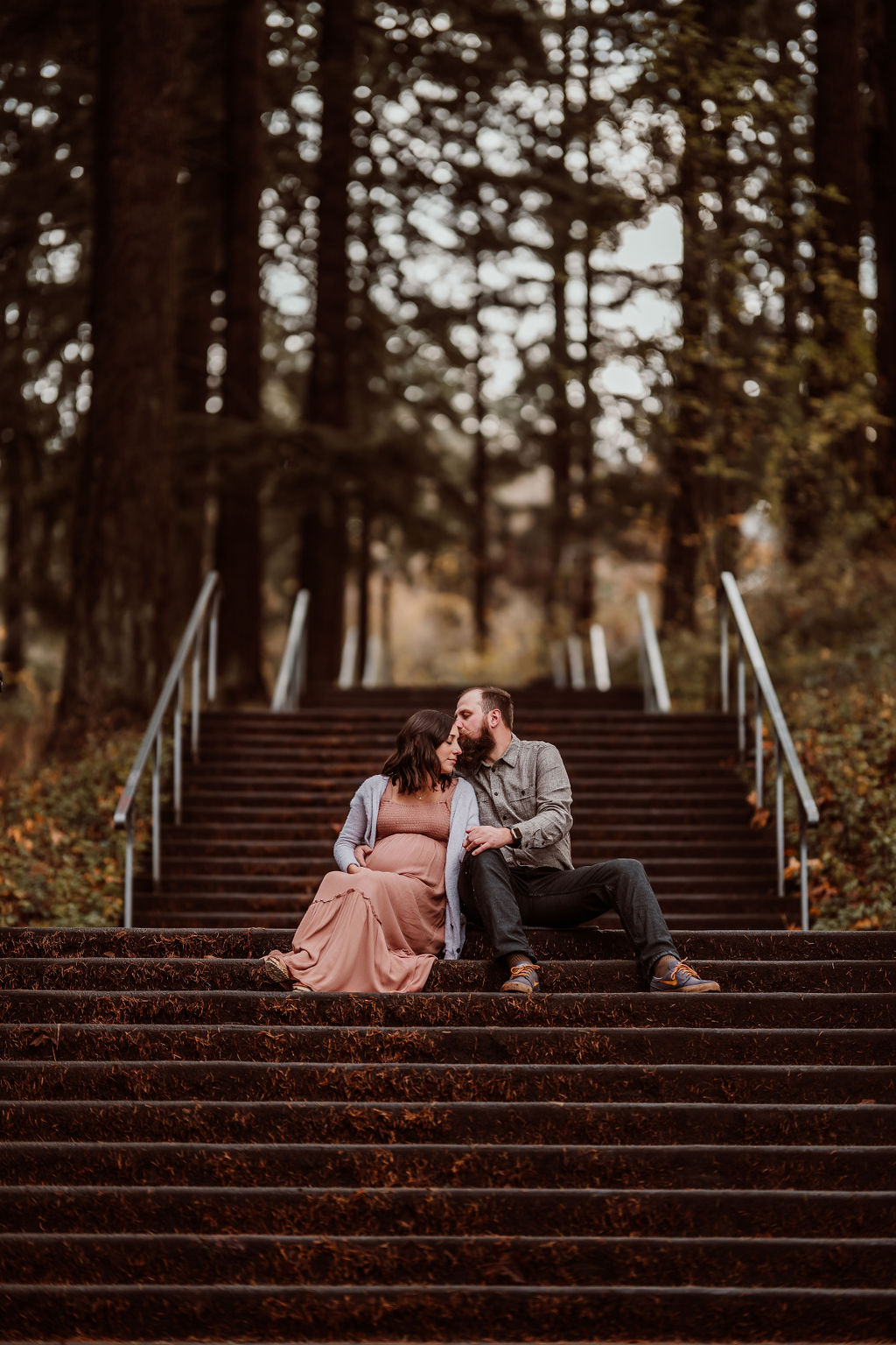 Maternity Photography by Natalie Broders at Mt Tabor Park in Portland, OR - November