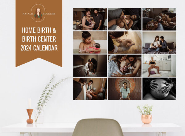 Thumbnail view, Home birth and birth center calendar 2024