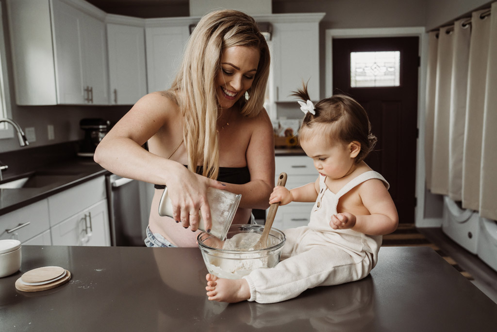 Pancake Session, In Home Maternity Photography by Natalie Broders in Portland, OR