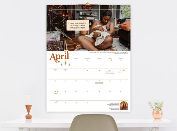 April - The 2025 Birth Calendar by Natalie Broders