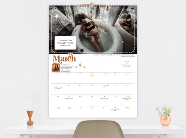 March - The 2025 Birth Calendar by Natalie Broders